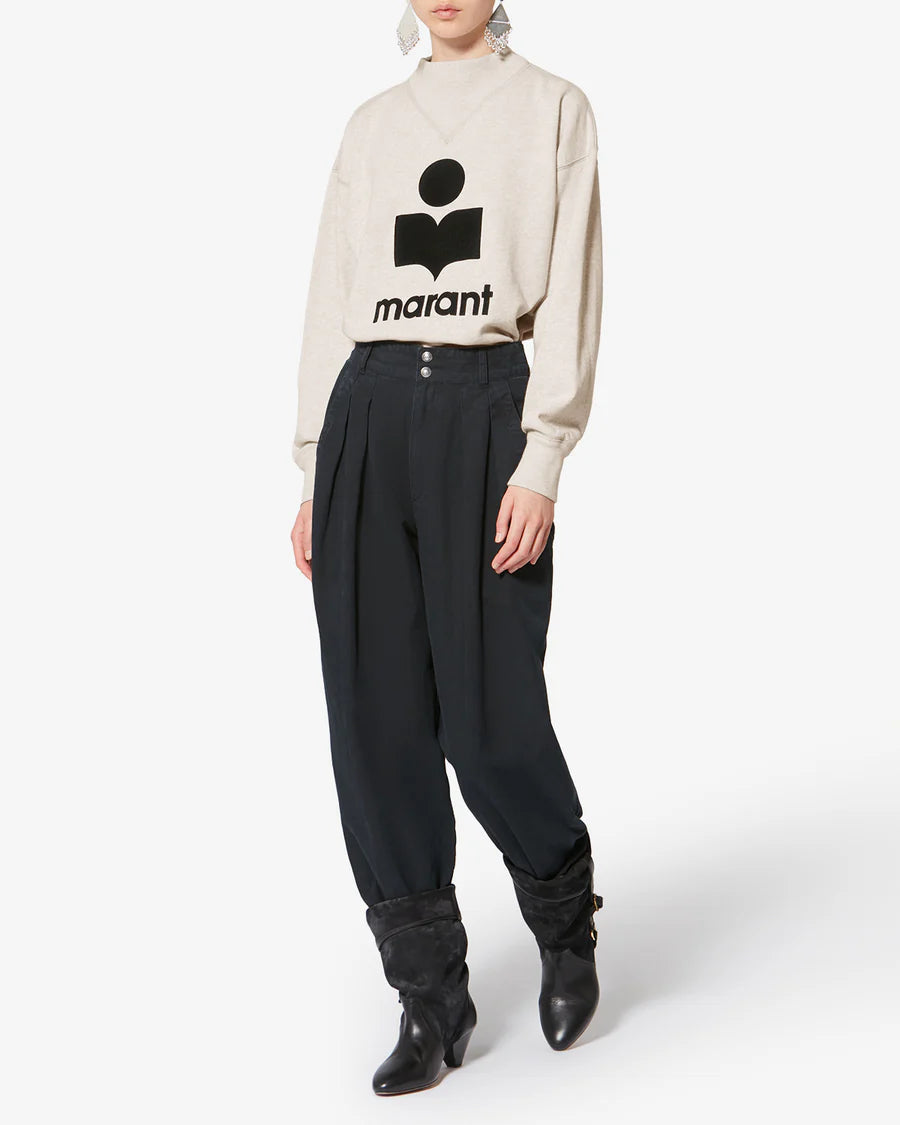 Pull Isabelle Marant - Beige Logo Noir