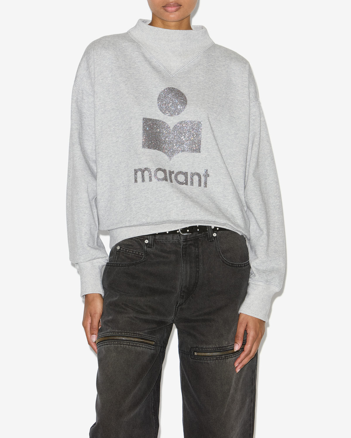 Pull Isabelle Marant - Gris Logo Pailletée