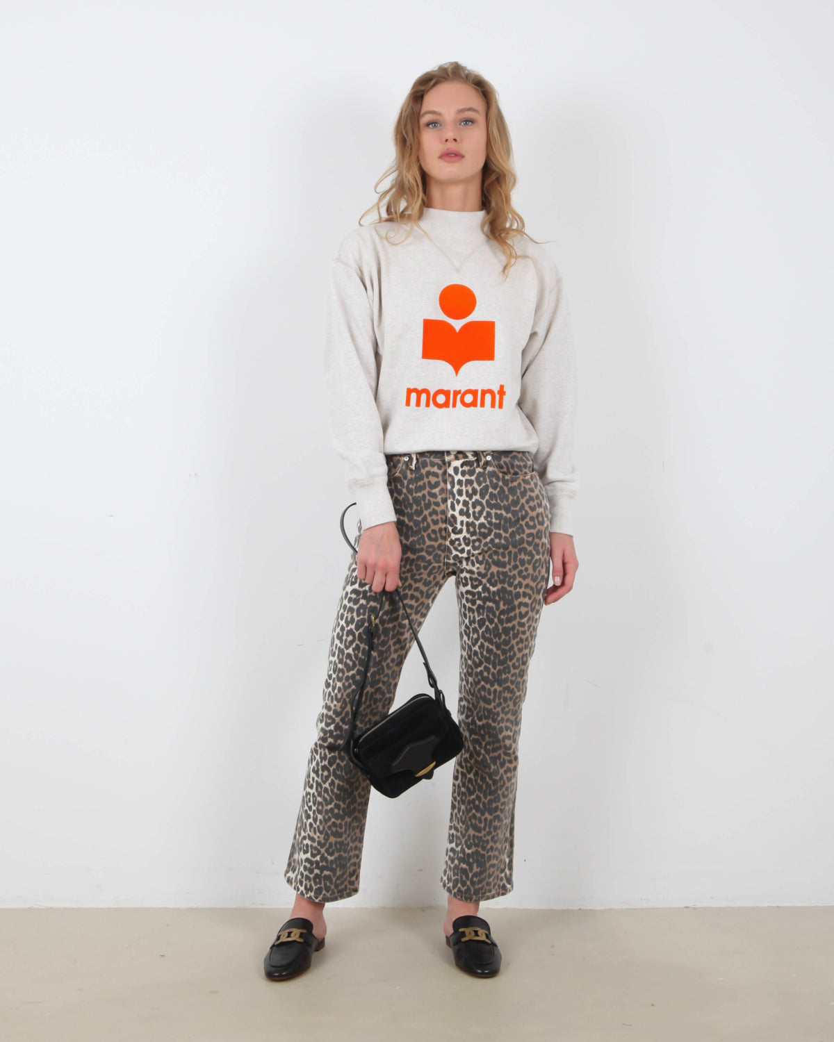 Pull Isabelle Marant - Gris Logo Orange