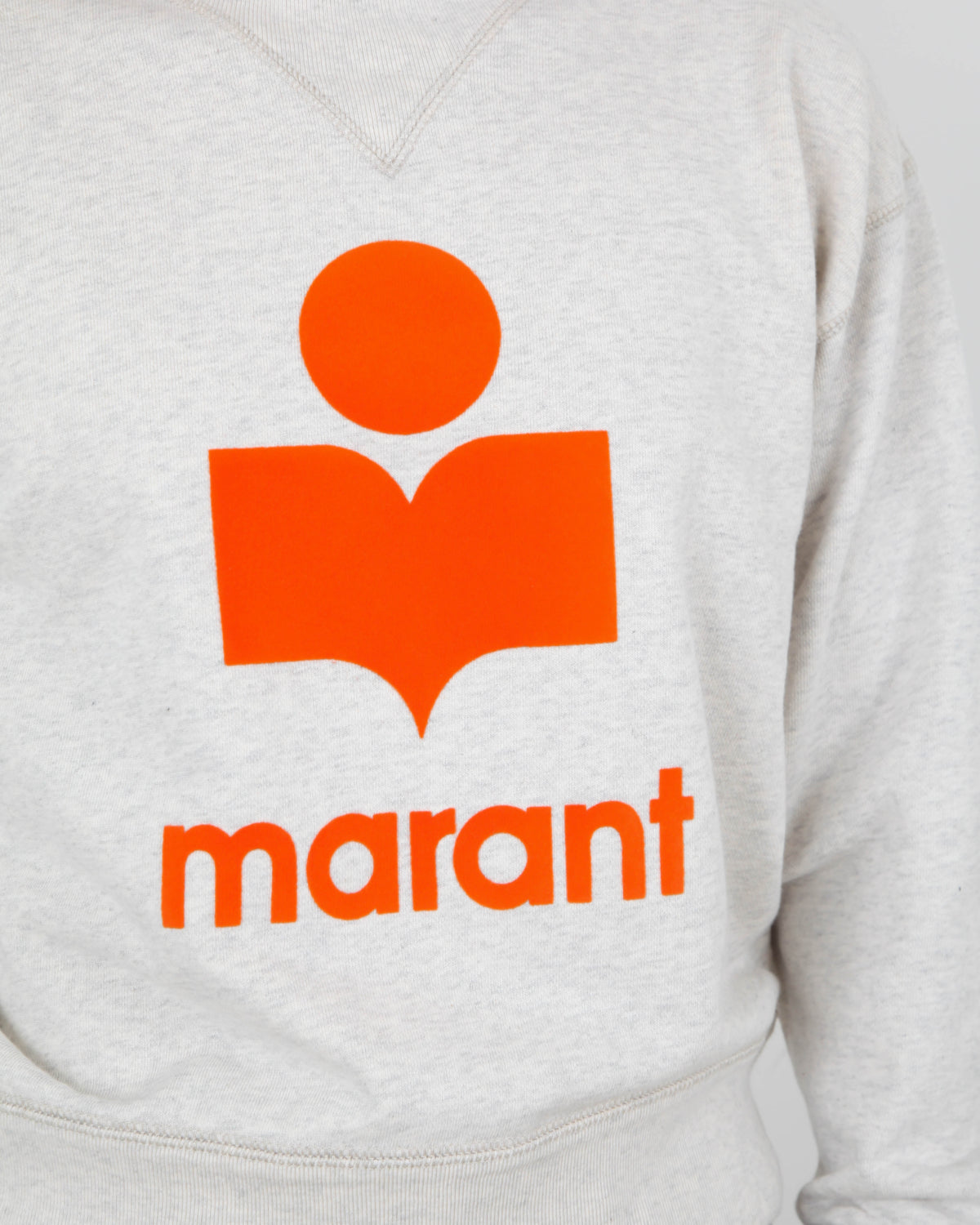 Pull Isabelle Marant - Gris Logo Orange
