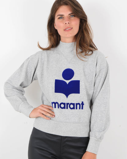 Pull Isabelle Marant - Gris Logo Bleu