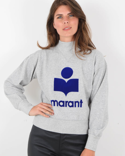 Pull Isabelle Marant - Gris Logo Bleu