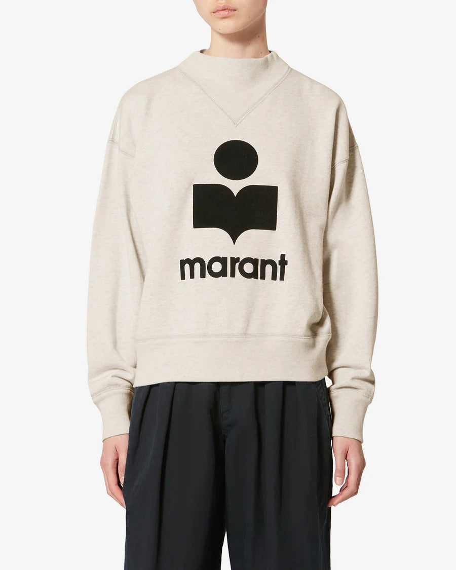 Pull Isabelle Marant - Beige Logo Noir