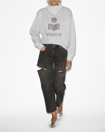 Pull Isabelle Marant - Gris Logo Pailletée