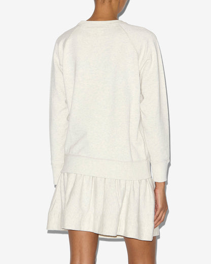 Pull Isabelle Marant - Blanc Logo Caramel